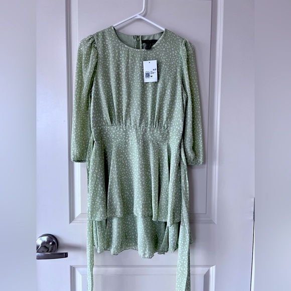 Forever 21 Mint Green Patterned Dress - Picture 3 of 8